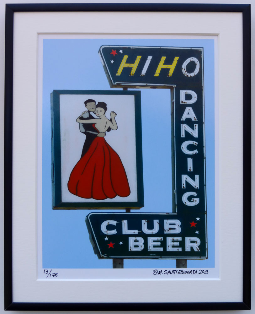 8x10 HiHo Dancing Club framed