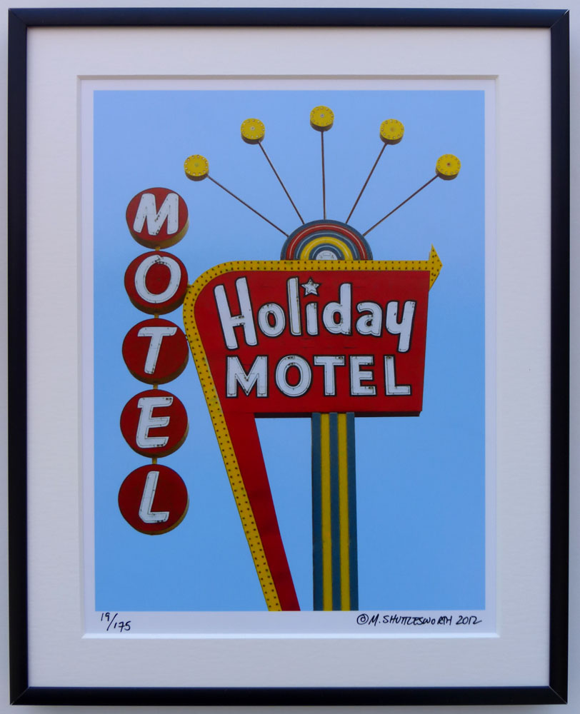 8x10 Holiday Motel Framed