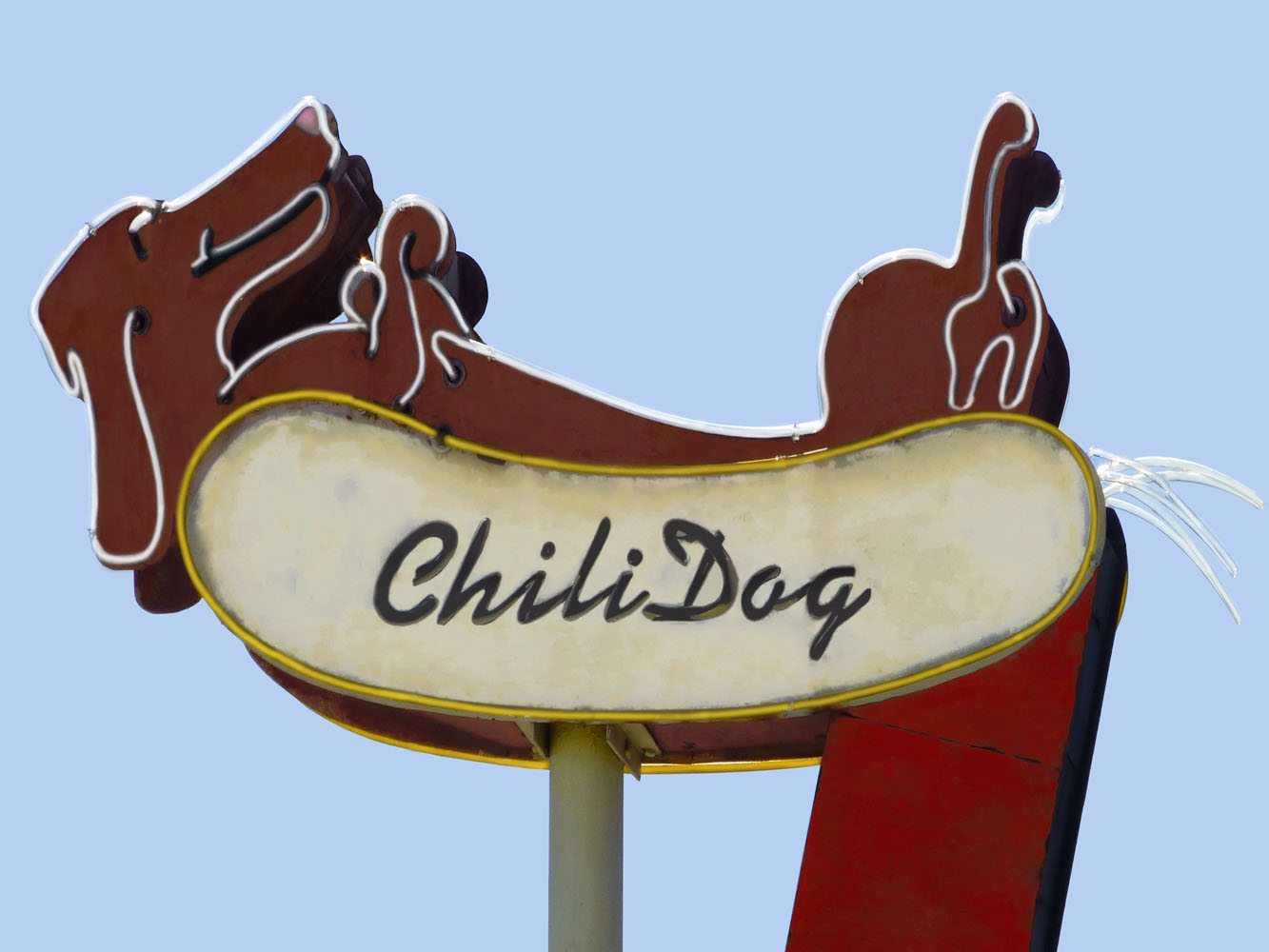 Chili Dog Vintage Neon