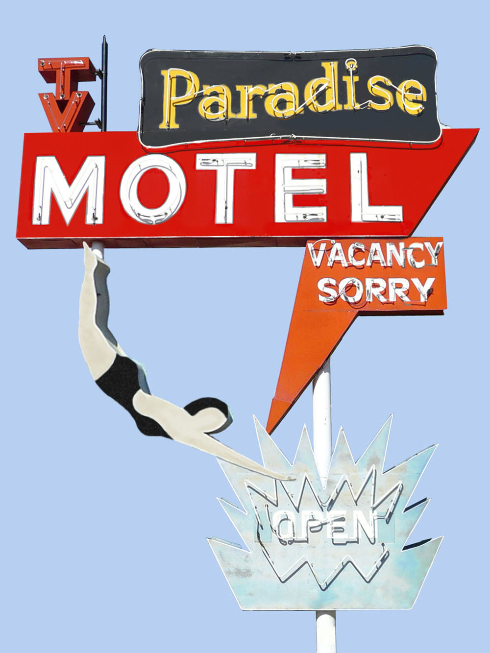 Paradise Motel Neon Sign