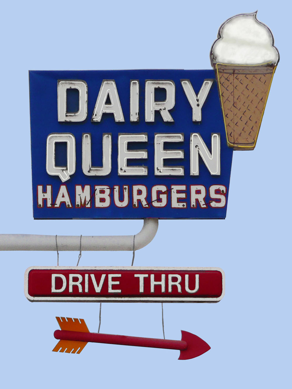 Dairy Queen Vintage Neon