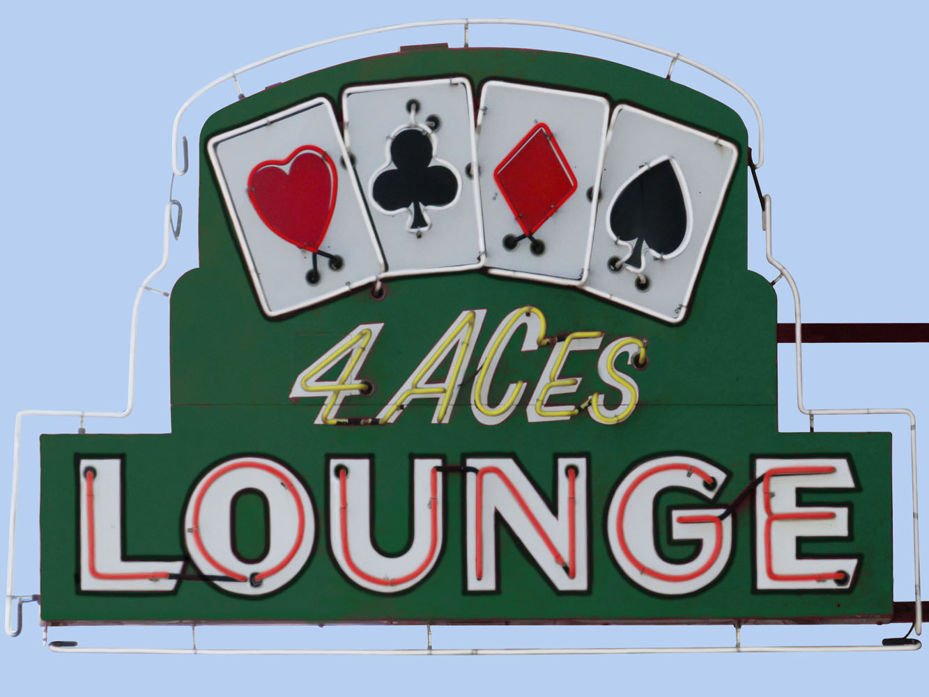 4 Aces Lounge Vintage Neon Sign
