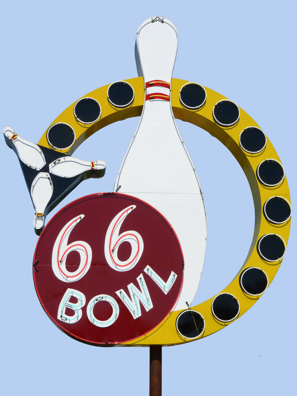 66 Bowl Vintage Neon Sign