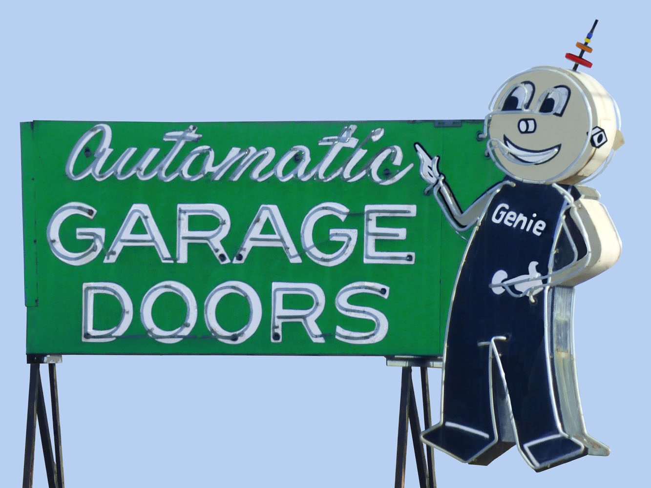 Automatic Garage Doors Vintage Neon Sign